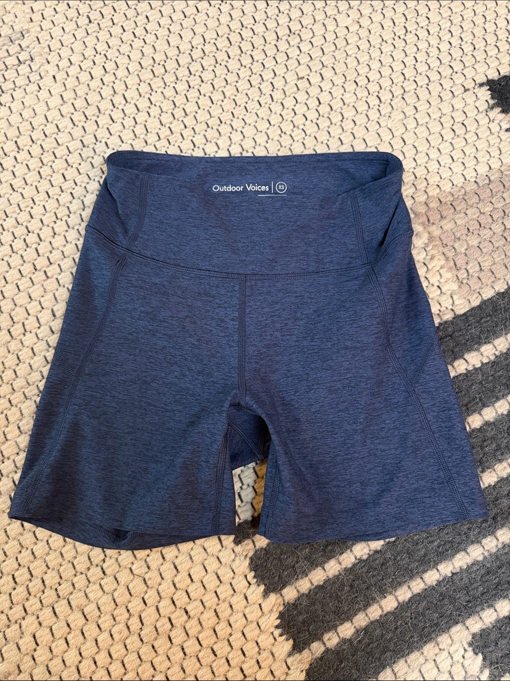 Outdoor Voices Dark Navy Women's High-Rise Athletic Shorts